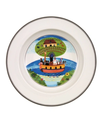 Villeroy & Boch Design Naif Rim Soup Bowl Noah's Ark In White