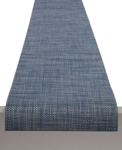 Chilewich Basketweave Runner In Blue