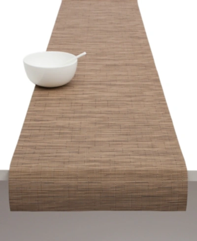 Chilewich Bamboo Woven Table Runner In Camel