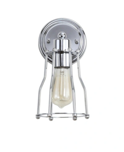 Jonathan Y Evelyn 1-light Metal Vanity Light In Silver