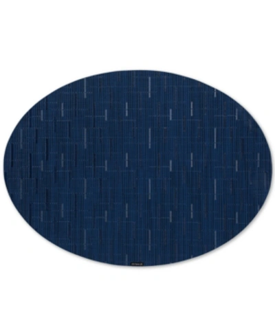 Chilewich Bamboo Oval Placemat In Lapis