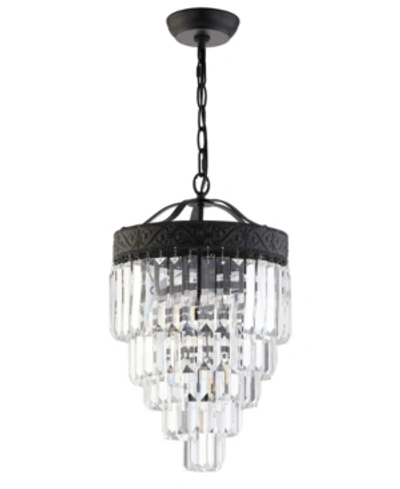 Jonathan Y Wyatt 2-light Crystal Led Chandelier In Bronze