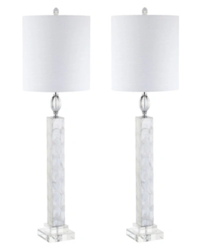 Jonathan Y Bailey Led Seashell Table Lamp In White