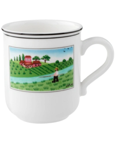 Villeroy & Boch Design Naif Mug Fisherman In White