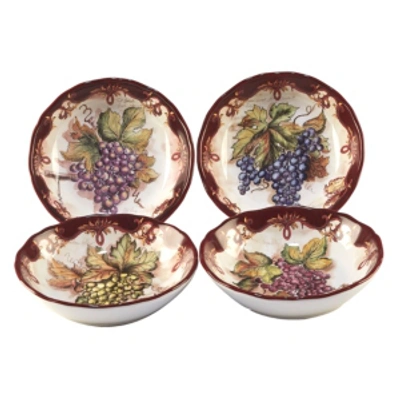 Certified International Vintners Journal 4-pc. Soup/pasta Bowl