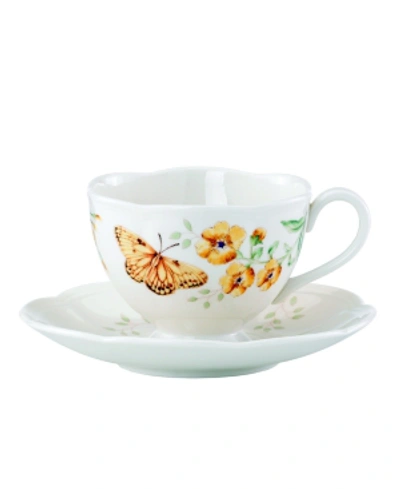 Lenox Butterfly Meadow Butterfly Cup And Saucer Set In Multi