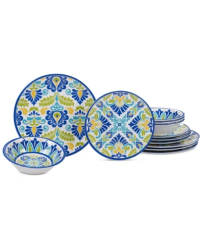 Certified International Melamine Martinique 12pc Dinnerware Set