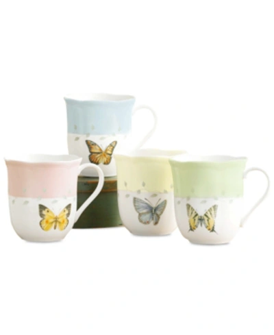 Lenox Butterfly Meadow Set Of 4 Mugs