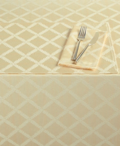 Lenox Laurel Leaf 70" X 104" Rectangle Tablecloth In Ivory