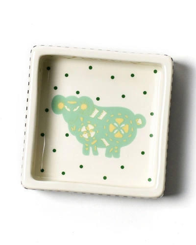 Coton Colors By Laura Johnson Chinese Zodiac Ram Square Trinket Bowl In Black