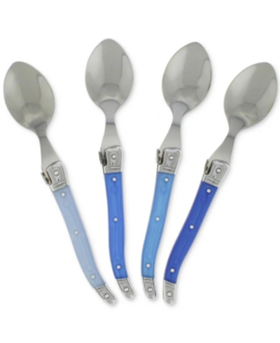 French Home Laguiole Shades Of Blue Coffee Spoons, Set Of 4 In Blues