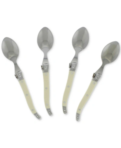 French Home Laguiole Faux Ivory Coffee Spoons, Set Of 4
