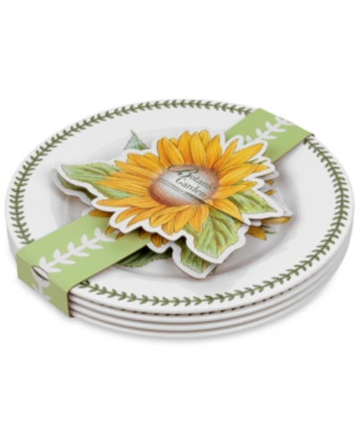 Portmeirion 4-pc. Botanic Garden Melamine Dinner Plates In White