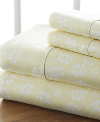 Ienjoy Home The Timeless Classics By Home Collection Premium Ultra Soft Pattern 4 Piece Bed Sheet Set - Full Bed In Ivory Soft Wheat