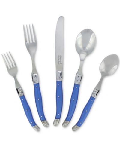 French Home 20-piece French Blue Flatware Set, Service For 4