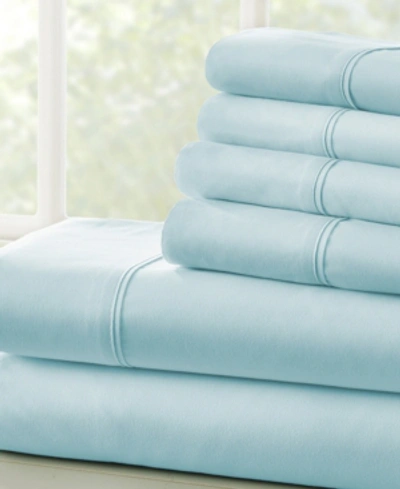 Ienjoy Home Solids In Style By The Home Collection 4 Piece Bed Sheet Set, Twin Xl In Aqua