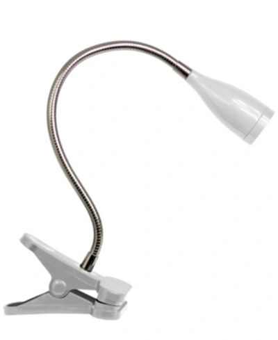 All The Rages Limelight's Flexible Gooseneck Led Clip Light Desk Lamp In White