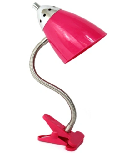 All The Rages Limelight's Flossy Flexible Gooseneck Clip Light Desk Lamp In Pink