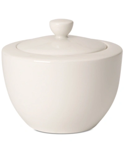 Villeroy & Boch Dinnerware For Me Covered Sugar Bowl In White