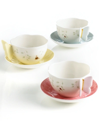 Lenox Butterfly Meadow Cup And Saucer Set In Yellow
