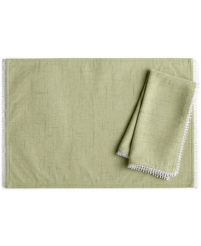 Lenox French Perle 13" X 19" Placemat In Pistachio
