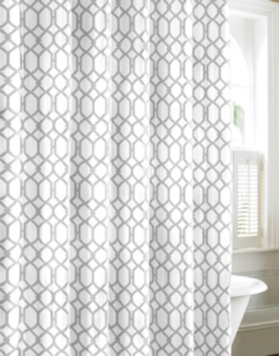 Tommy Bahama Home Closeout! Tommy Bahama Shoretown Trellis Shower Curtain, Pelican Grey