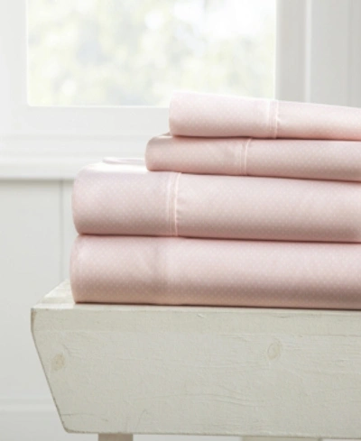 Ienjoy Home The Boho & Beyond Premium Ultra Soft Pattern 4 Piece Bed Sheet Set By Home Collection In Pink Hearts