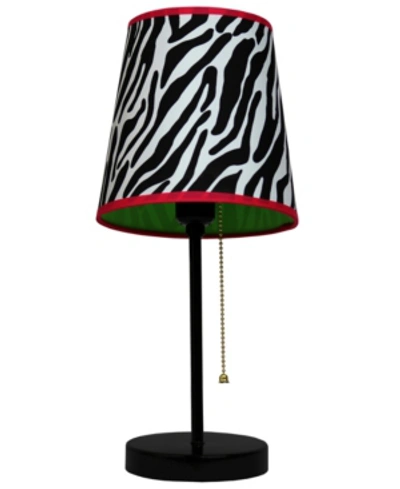 All The Rages Limelight's Fun Prints Funky Pattern Table Lamp In Black