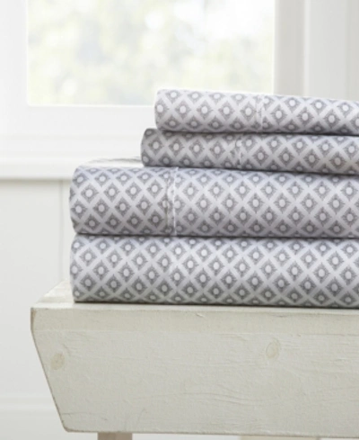 Ienjoy Home The Boho & Beyond Premium Ultra Soft Pattern 3-pc. Sheet Set, Twin In Grey