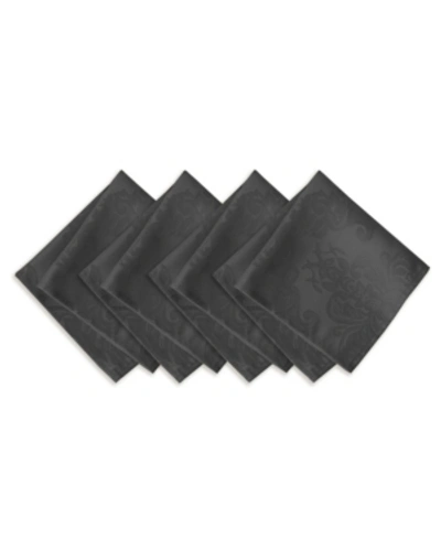 Elrene Barcelona Set Of 4 Napkins In Gray