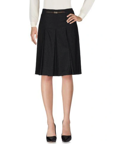 Alviero Martini 1a Classe Knee Length Skirts In Steel Grey
