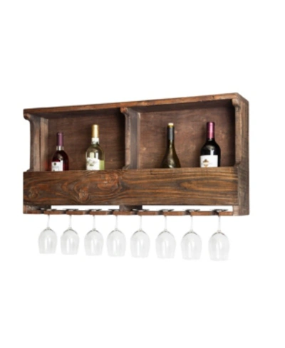 Alaterre Furniture Pomona - Reclaimed Wood Wine Rack In Brown