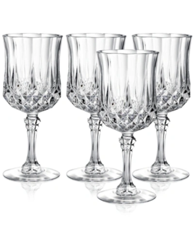 Longchamp Cristal D'arques  Set Of 4 Goblets