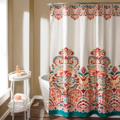 Lush Decor Clara 72"x 72" Bohemian Print Shower Curtain In Multi