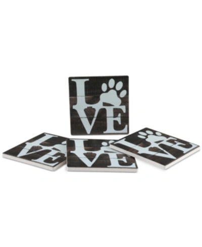 Thirstystone Love Pets 4-pc. Coaster Set In Multi