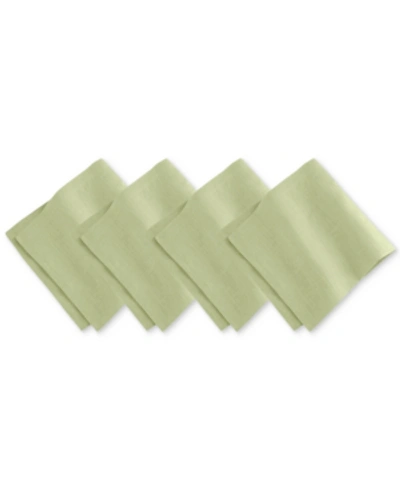 Elrene La Classica Linen Napkin, Set Of 4 In Lime