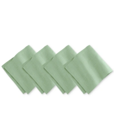 Elrene La Classica Linen Napkin, Set Of 4 In Green