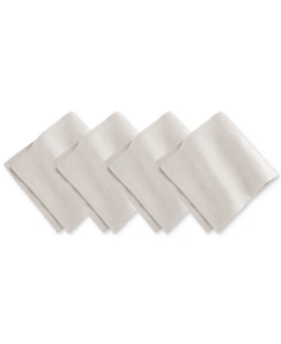 Elrene La Classica Linen Napkin, Set Of 4 In Dover Gray