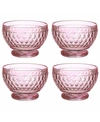 Villeroy & Boch Boston Smoke Individual Bowl, Set Of 4 In Rose