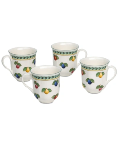 Villeroy & Boch French Garden Mugs, Set Of 4 In Fleurence