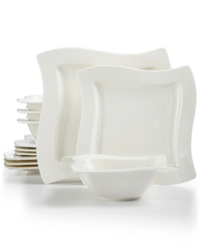 Villeroy & Boch New Wave 12 Pc. Dinnerware Set, Exclusively At Macy's, Service For 4 In White