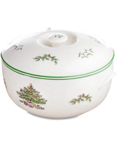 Spode Christmas Tree Round Covered Casserole Dish