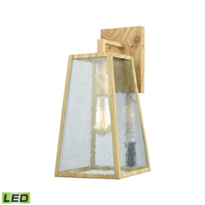 Elk Lighting Meditterano 1 Outdoor Sconce Birtchwood In Brown