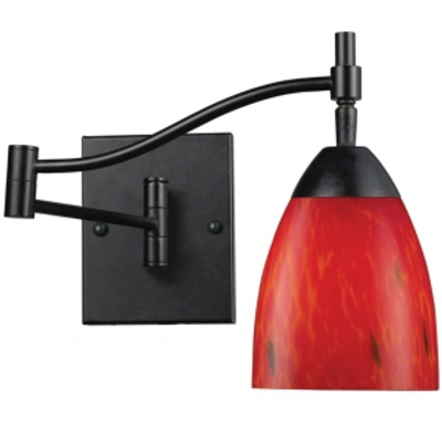 Elk Lighting D Celina 1-light Swingarm Sconce In Dark Rust