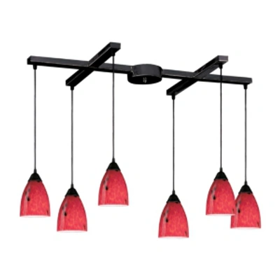 Elk Lighting Classico Coll - Fire Red In Rust