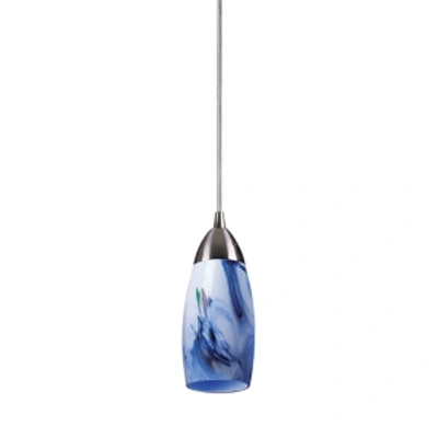 Elk Lighting Milan Collection Mountain Glass In Silver