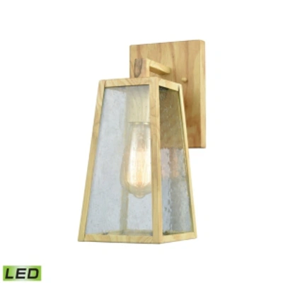 Elk Lighting Meditterano 1 Outdoor Sconce Birtchwood In Brown