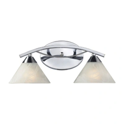 Elk Lighting Elysburg 2-light Wb In Polished Chrome