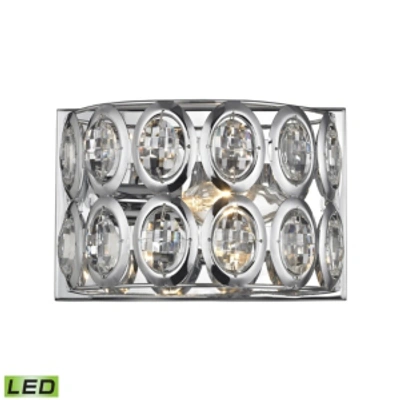 Elk Lighting Tessa 1 Light Vanity In Polished Chrome With Clear Crystal