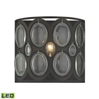 Elk Lighting Serai 1 Light Vanity In Oil Rubbed Bronze With Clear Glass